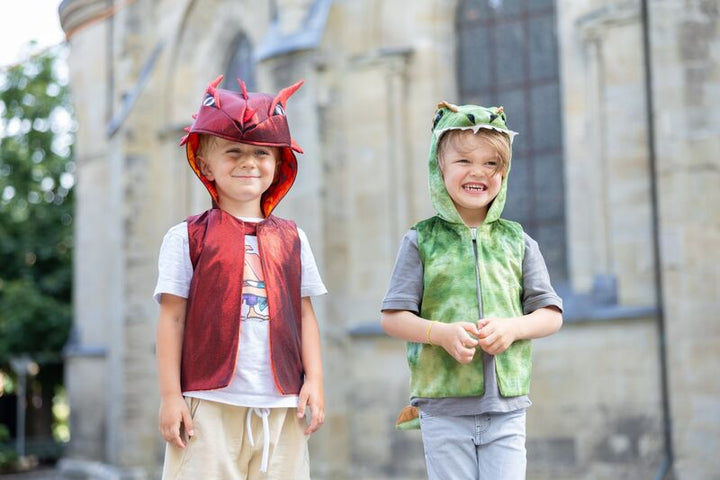 GREAT PRETENDERS - DRESS UP: ALL DAY GREEN DINO VEST [sz:3-4 YRS]