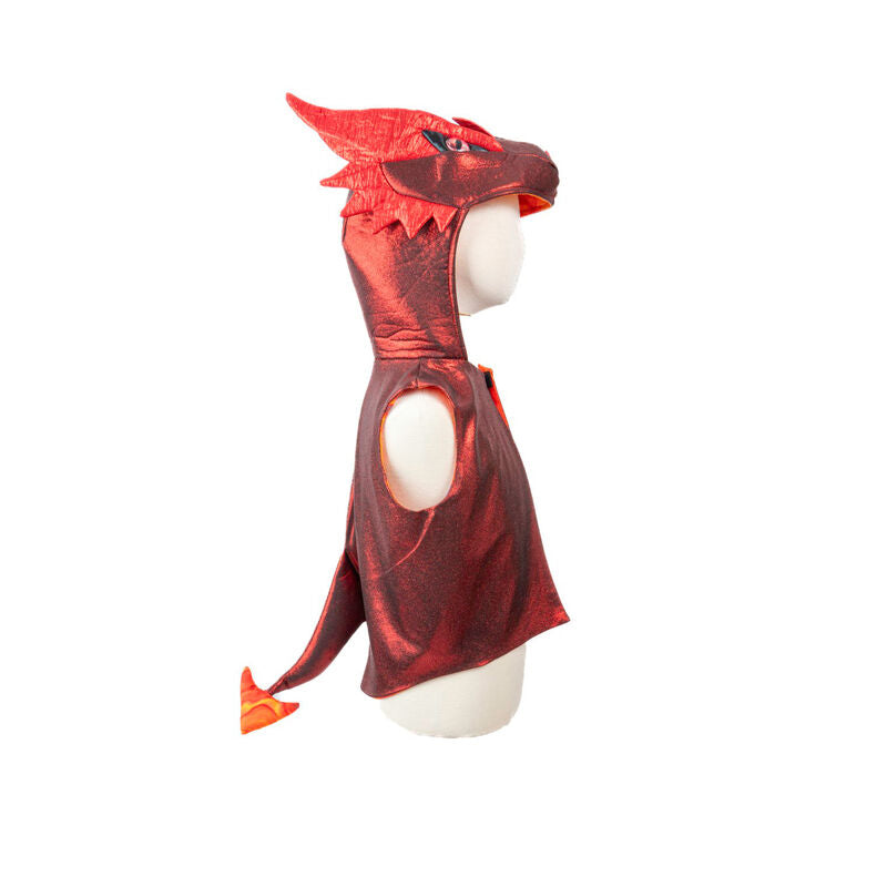 GREAT PRETENDERS - DRESS UP: ALL DAY RED DINO VEST [sz:3-4 YRS]