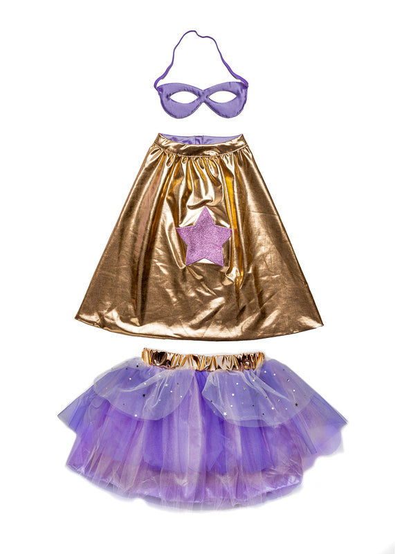 GREAT PRETENDERS - DRESS UP: SUPADUPER TUTU ROSE GOLD [sz:4-6 YRS]