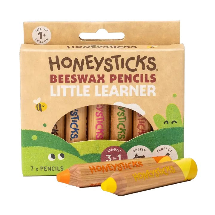 HONEYSTICKS - MAGIC 3 IN 1 BEESWAX PENCIL LITTLE LEARNERS 7PK
