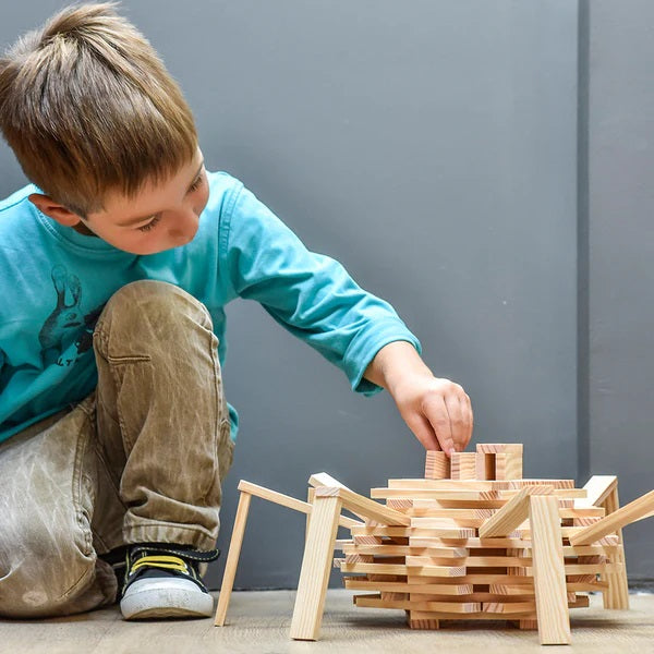 KAPLA - 200 BOX: NATURAL BUILDING PLANKS SET