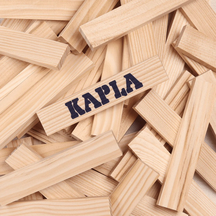 KAPLA - 100 BOX: NATURAL BUILDING PLANKS SET