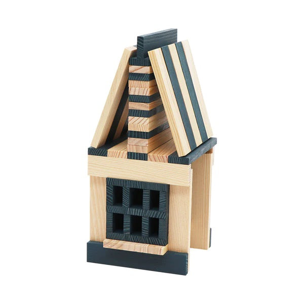 KAPLA - SQUARES: 40 DARK BLUE PLANKS 