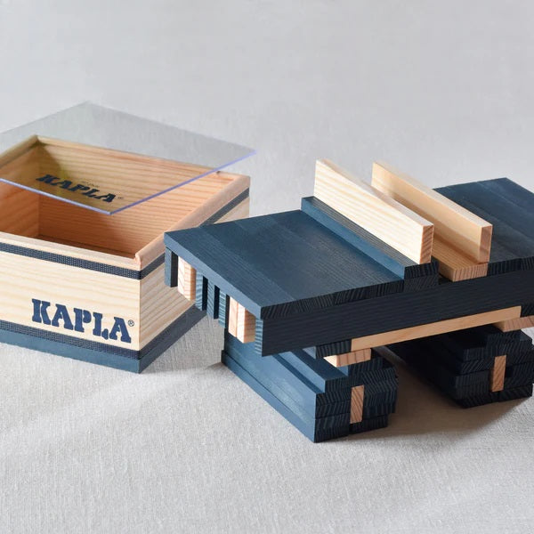 KAPLA - SQUARES: 40 DARK BLUE PLANKS