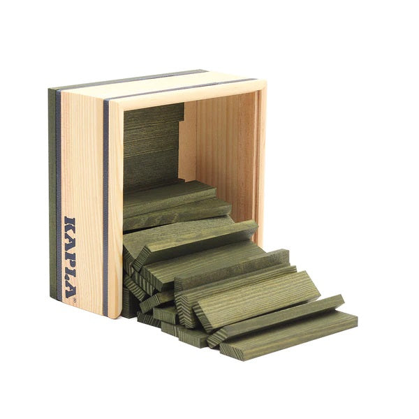 KAPLA - SQUARES: 40 GREEN PLANKS 