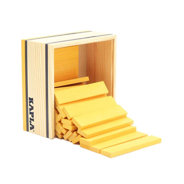 KAPLA - SQUARES: 40 YELLOW PLANKS