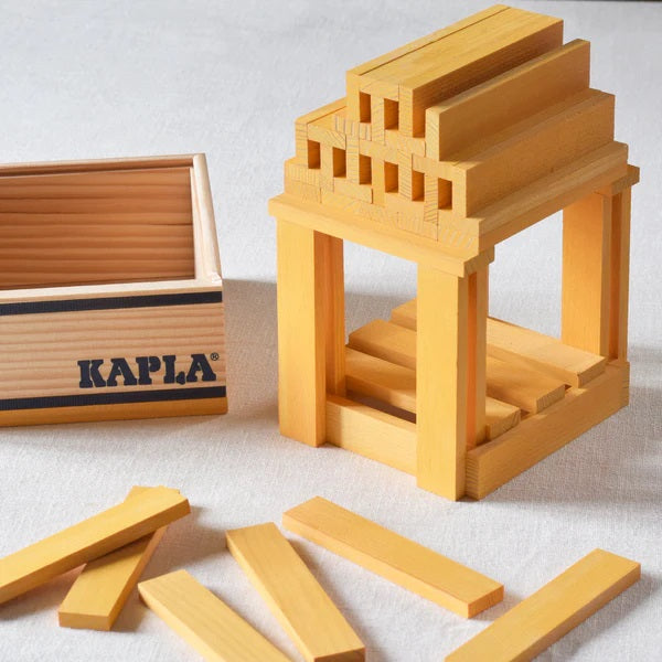 KAPLA - SQUARES: 40 YELLOW PLANKS