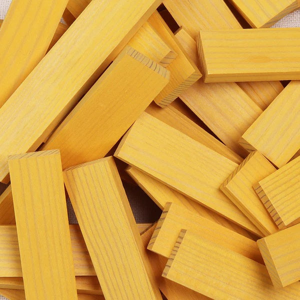 KAPLA - SQUARES: 40 YELLOW PLANKS