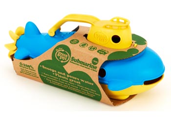 GREEN TOYS - SUBMARINE WITH YELLOW CABIN