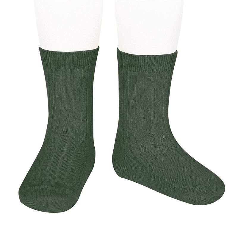 CONDOR - RIB SHORT SOCK: COLOUR #761 LIQUEN [sz:000]