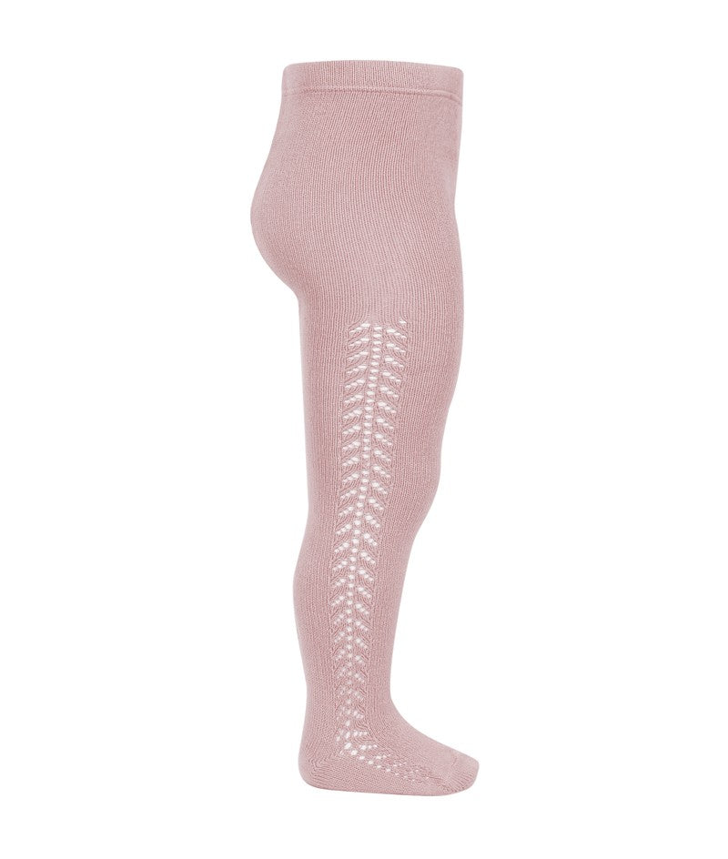 CONDOR - SIDE OPENWORK TIGHT: COLOUR # 526 ROSA PALO [sz:000]