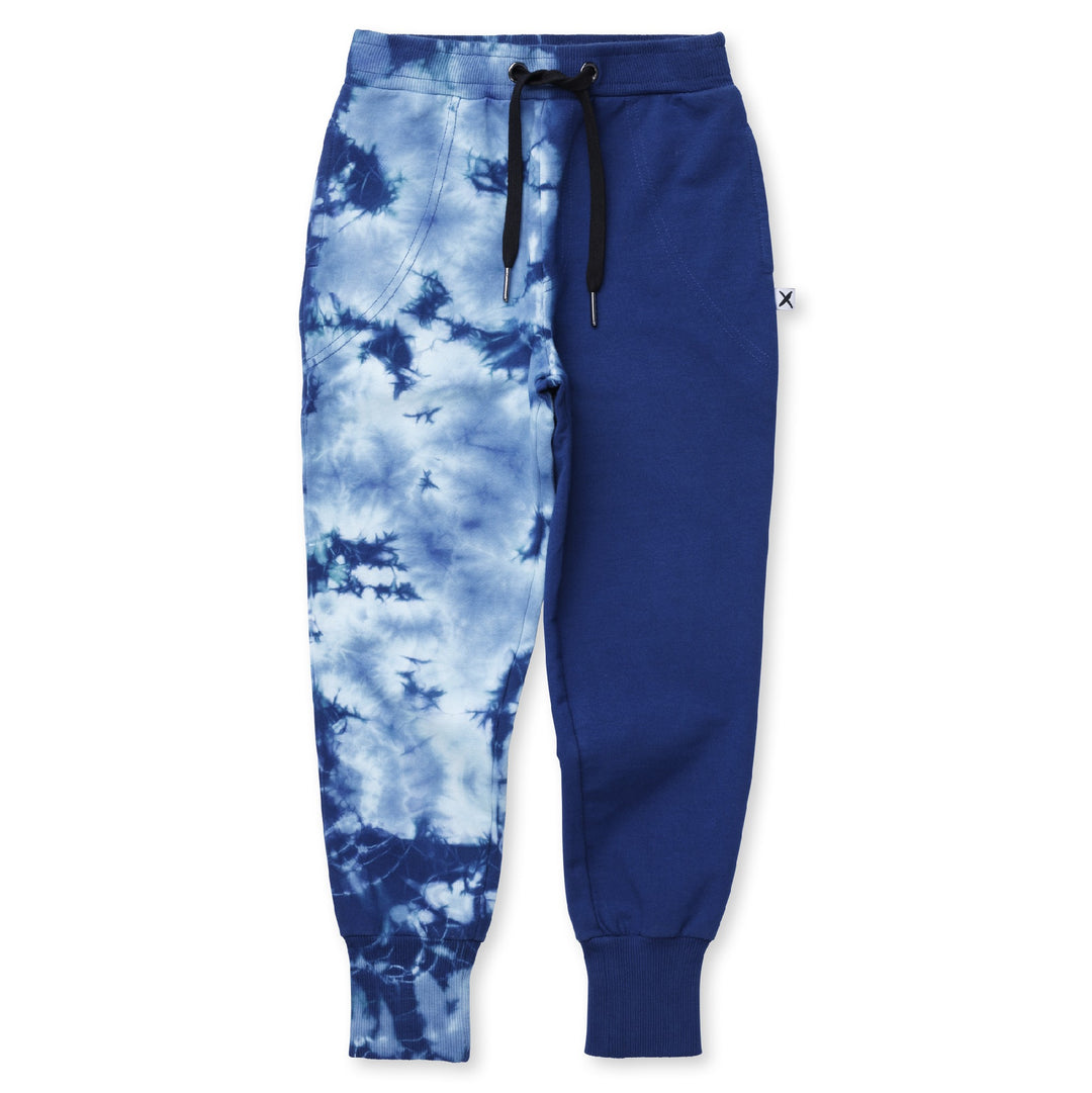 MINTI - DUO TIE DYE TRACKIES: NAVY [sz:1 YR]