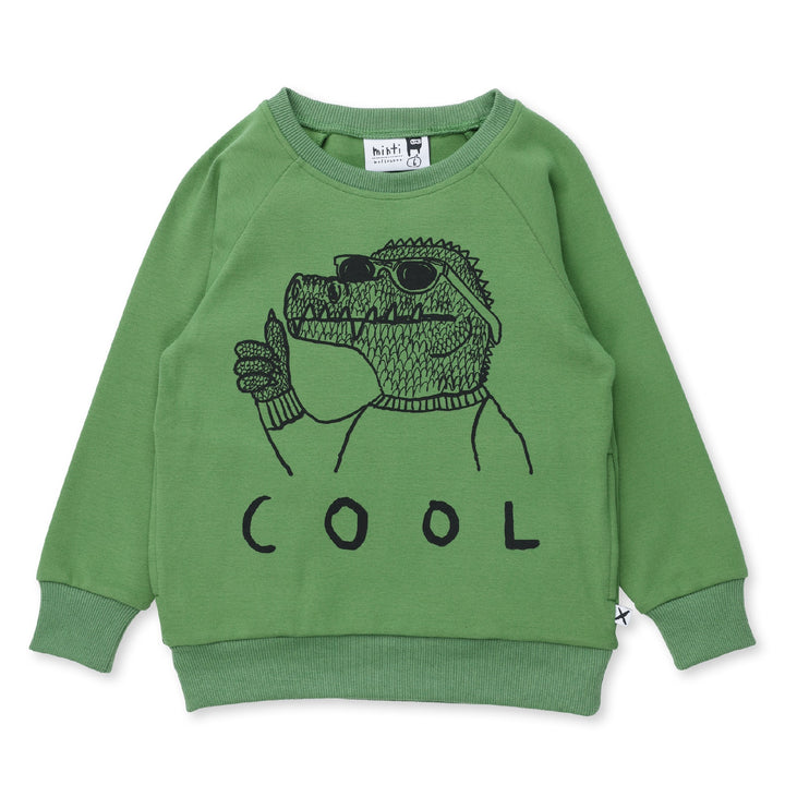 MINTI - PLANET PARTY TEE: DARK GREEN