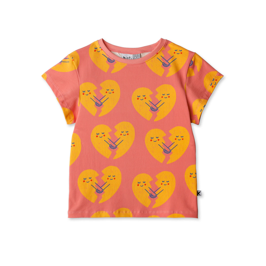 MINTI - BEST FRIENDS TEE: CORAL [sz:2 YRS]
