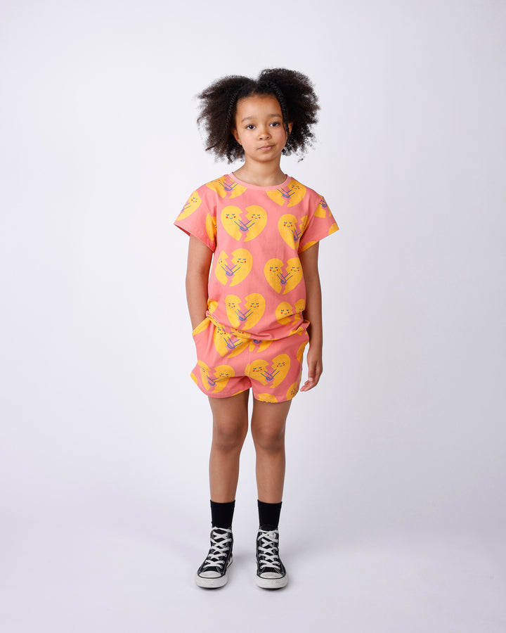 MINTI - BEST FRIENDS TEE: CORAL [sz:2 YRS]