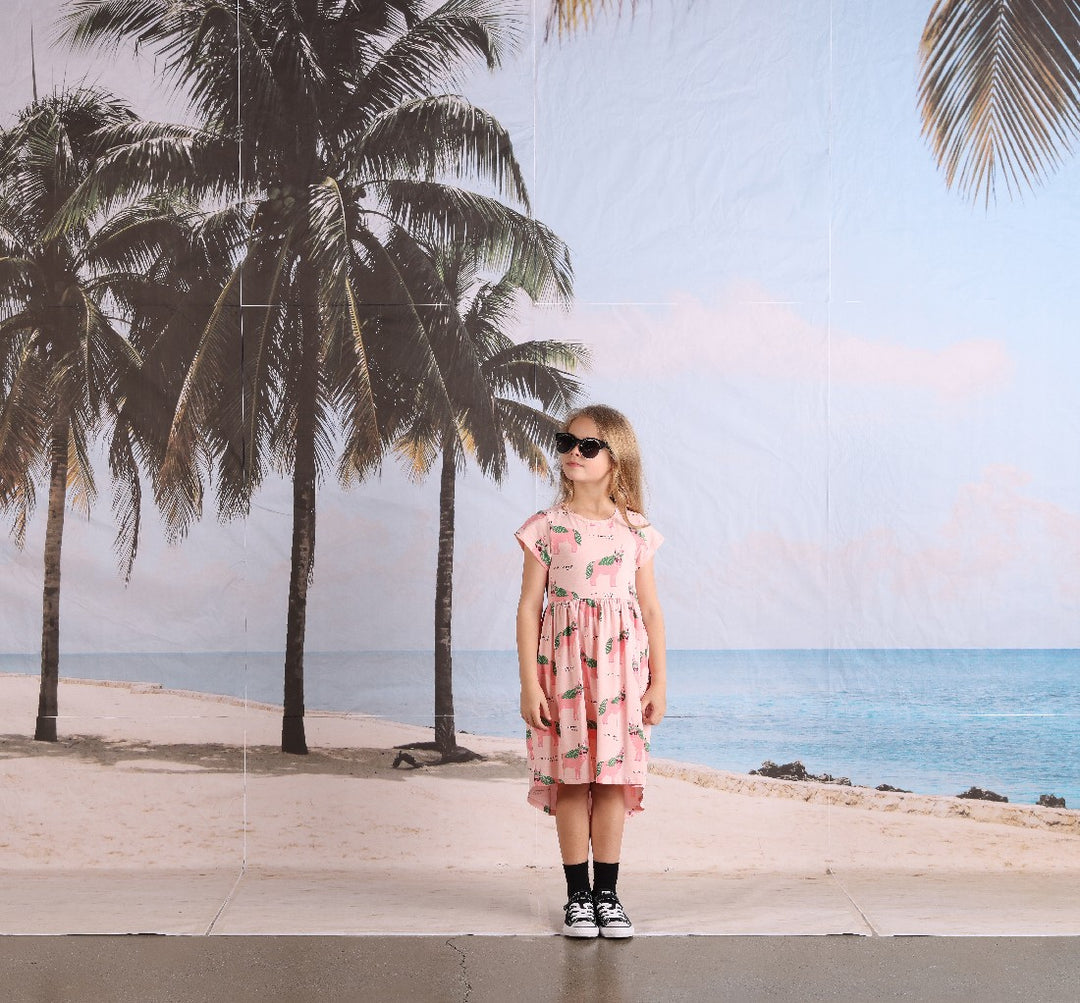 MINTI - UNICOOL DRESS: PINK MARLE