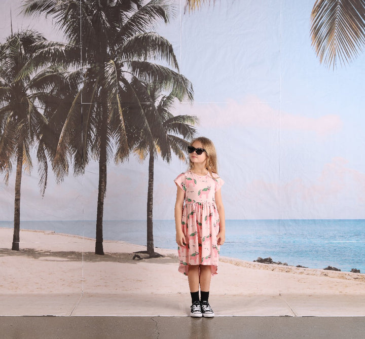 MINTI - UNICOOL DRESS: PINK MARLE