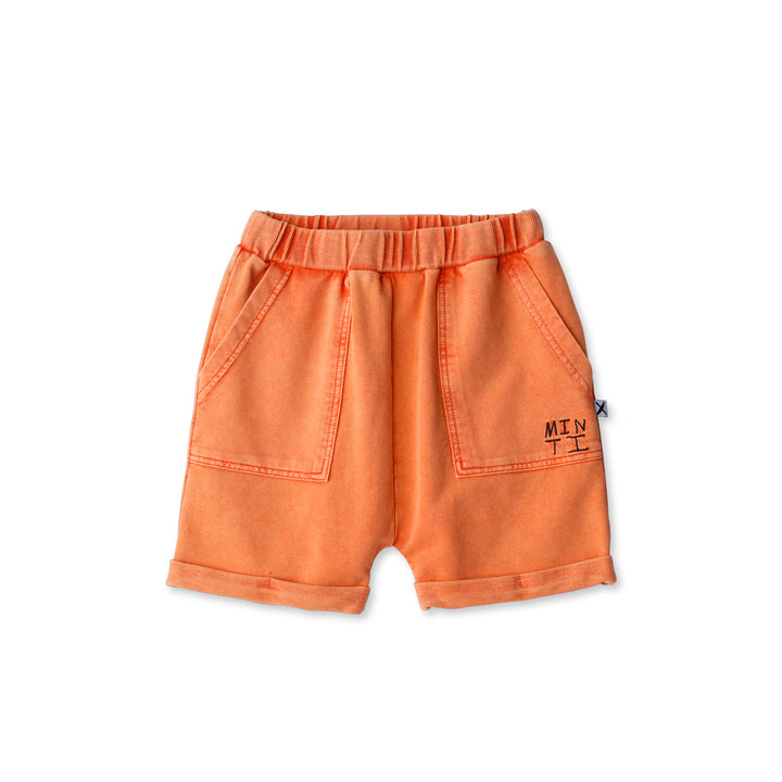 MINTI - BLASTED ROLLER SHORT: ORANGE WASH [sz:2 YRS]
