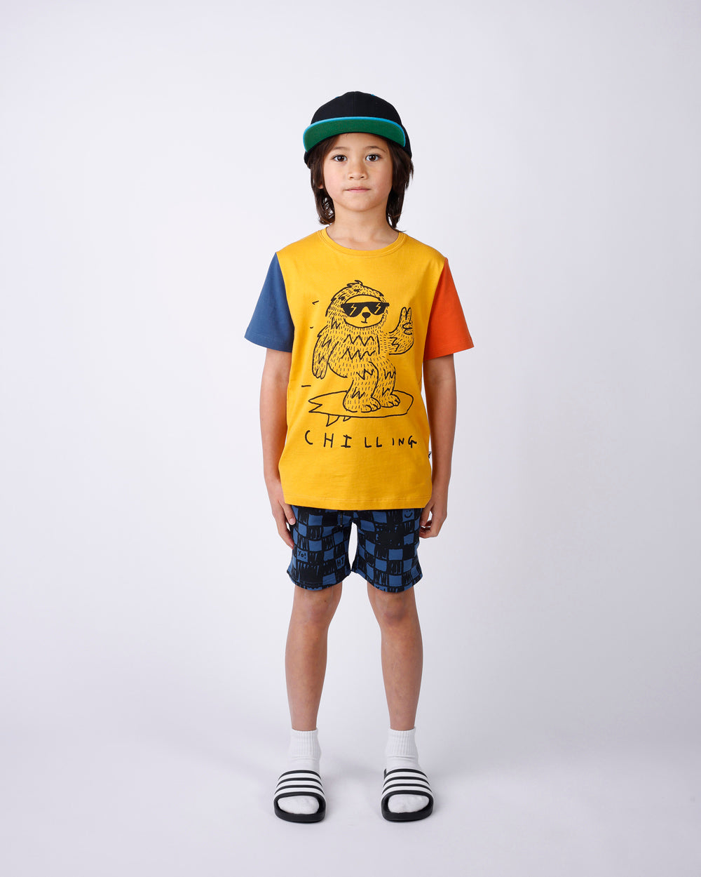 MINTI - SLOTH MODE TEE: MUSTARD [sz:2 YRS]