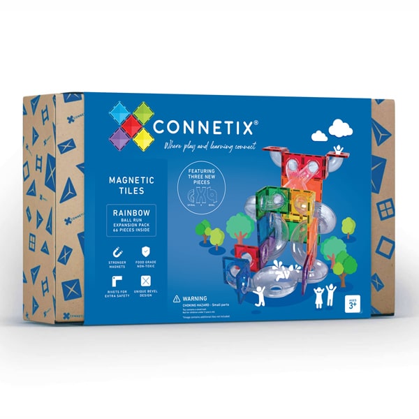 CONNETIX TILES - BALL RUN EXPANSION PACK: 66PC