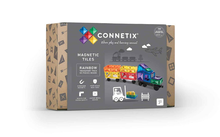 CONNETIX TILES - RAINBOW TRANSPORT PACK: 50PC