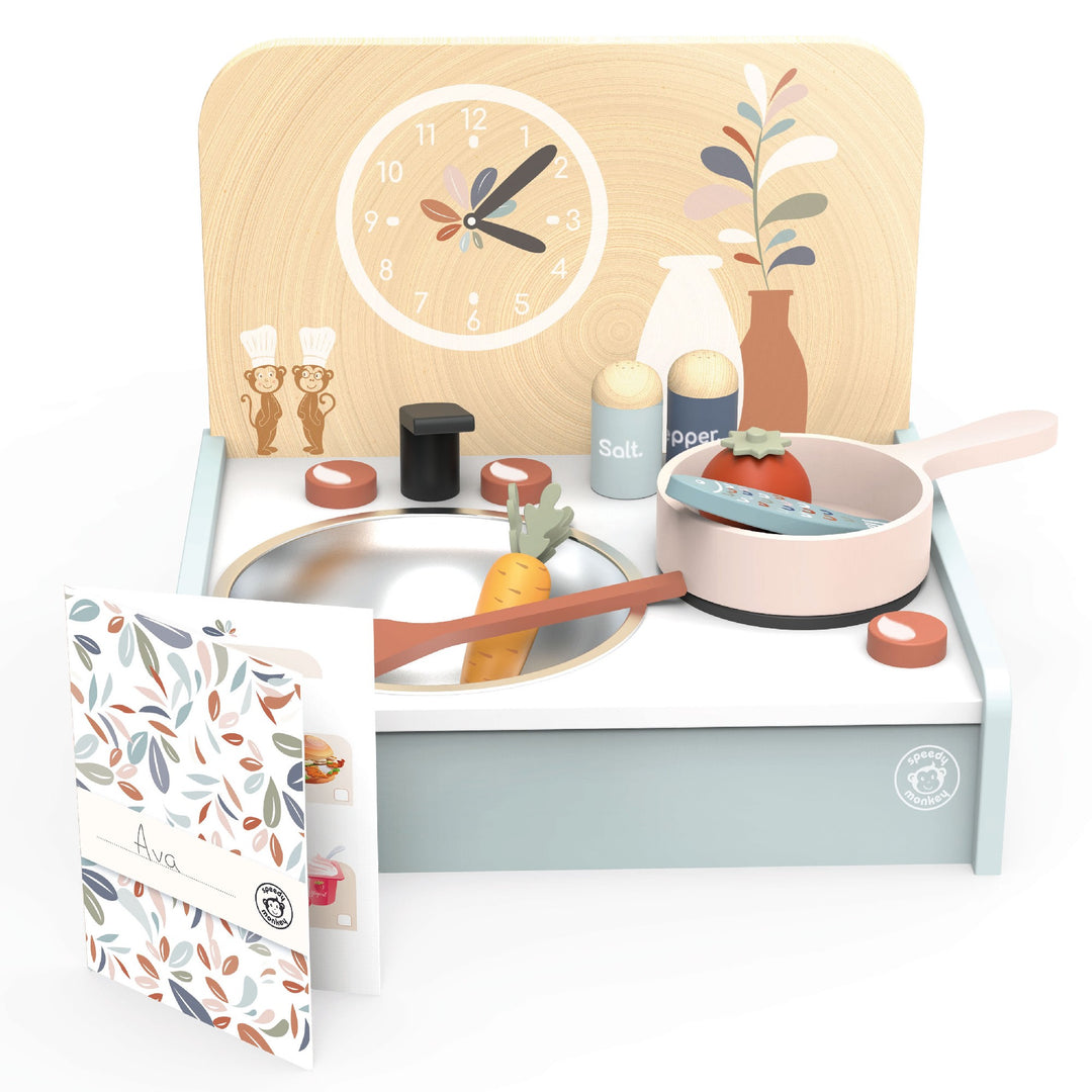 SPEEDY MONKEY - TABLE KITCHEN WITH 8 ACCESSORIES