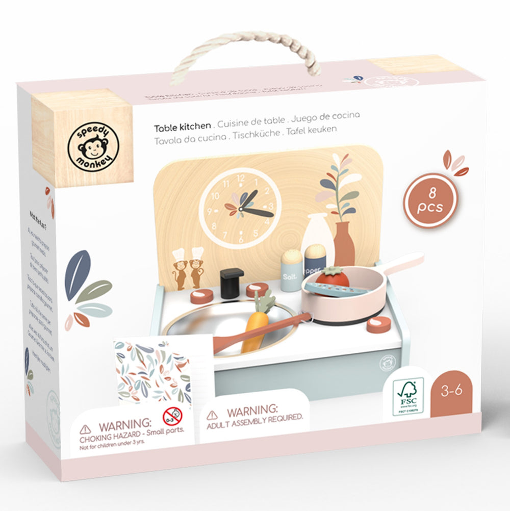 SPEEDY MONKEY - TABLE KITCHEN WITH 8 ACCESSORIES