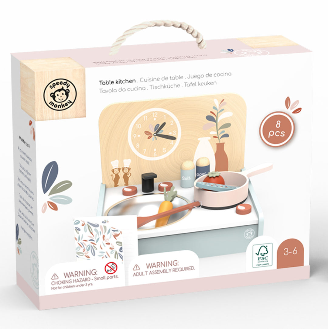 SPEEDY MONKEY - TABLE KITCHEN WITH 8 ACCESSORIES