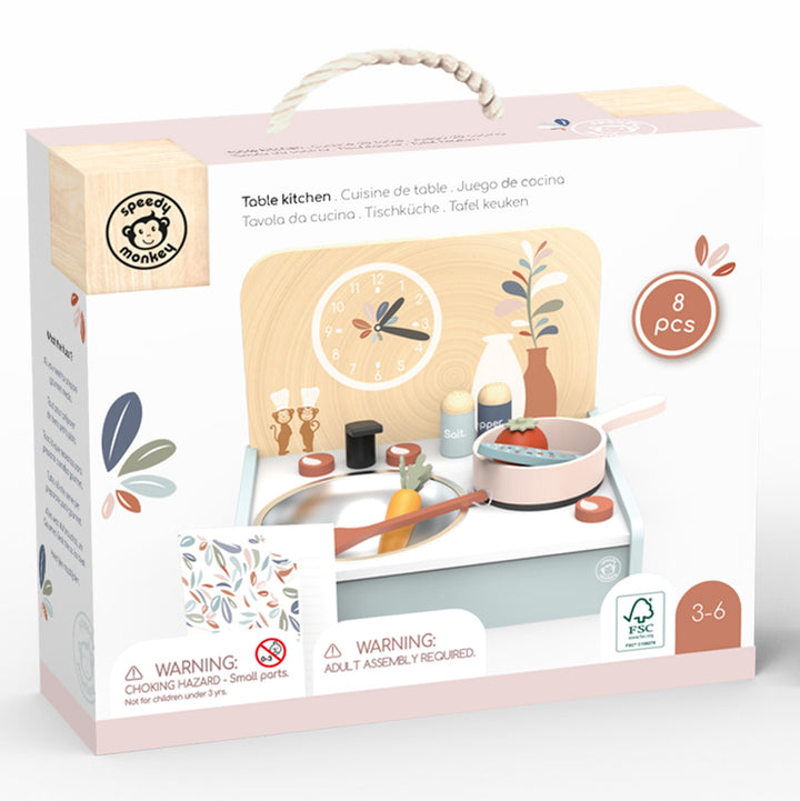 SPEEDY MONKEY - TABLE KITCHEN WITH 8 ACCESSORIES
