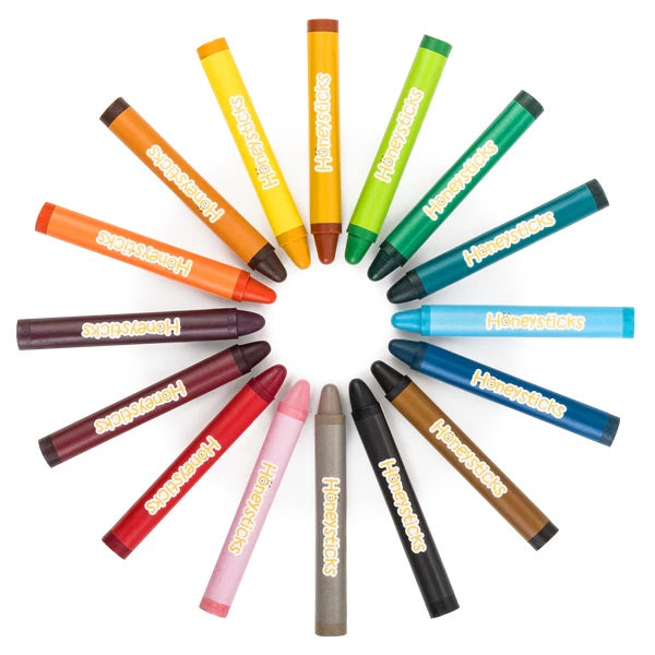 HONEYSTICKS - BEES WAX CRAYONS JUMBO PACK 