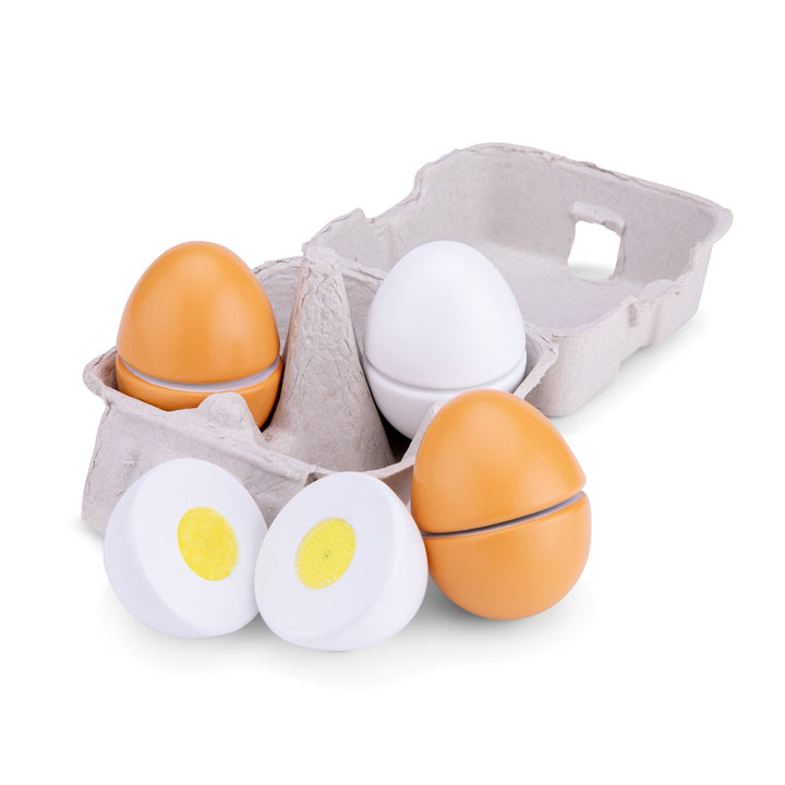 NEW CLASSIC TOYS - WOODEN CUTTING EGGS