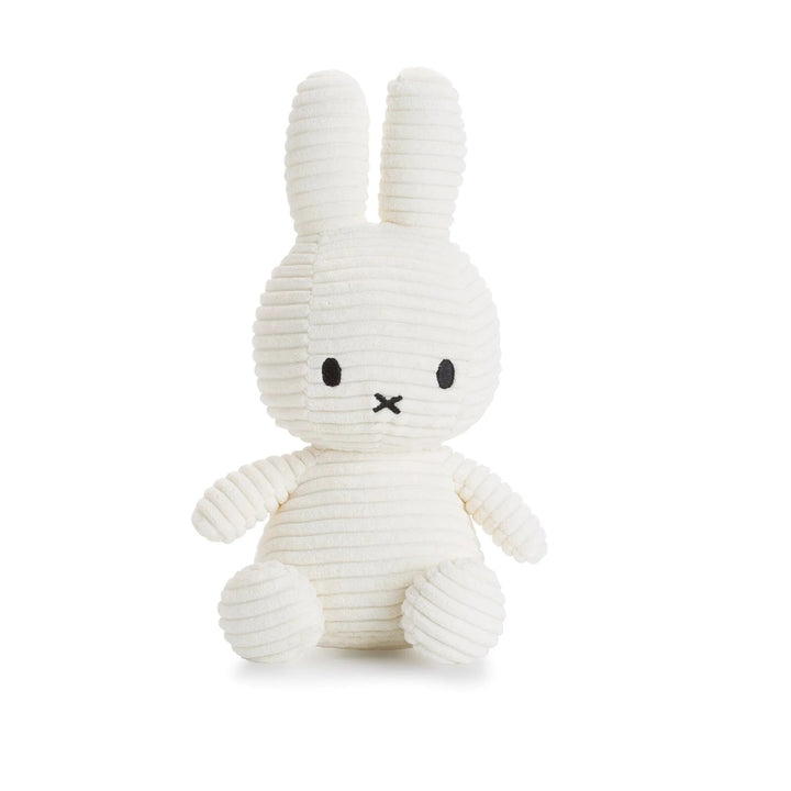 MIFFY - 23CM SITTING CORDUROY MIFFY: OFF WHTE 
