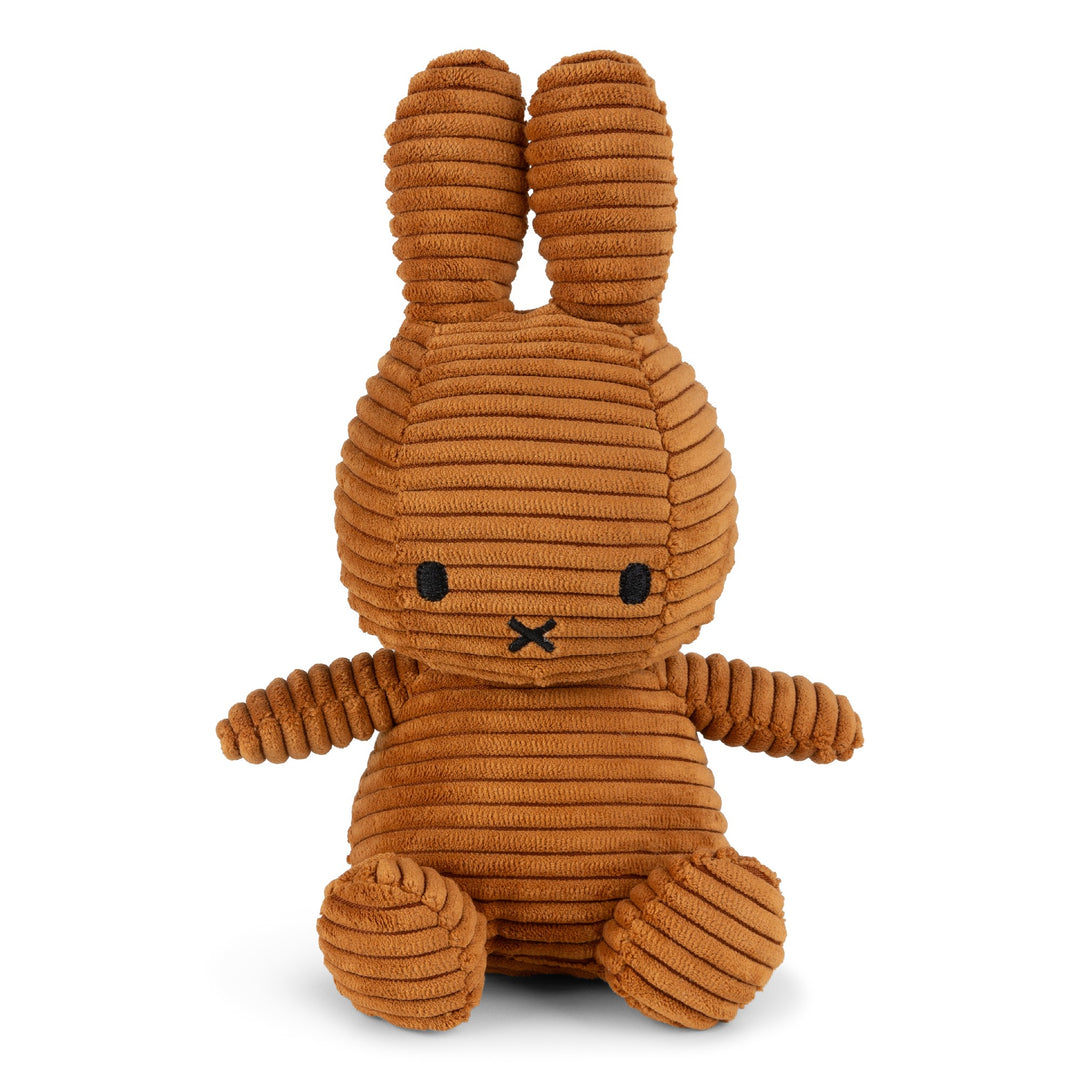 MIFFY - 23CM SITTING CORDUROY MIFFY: CINAMON