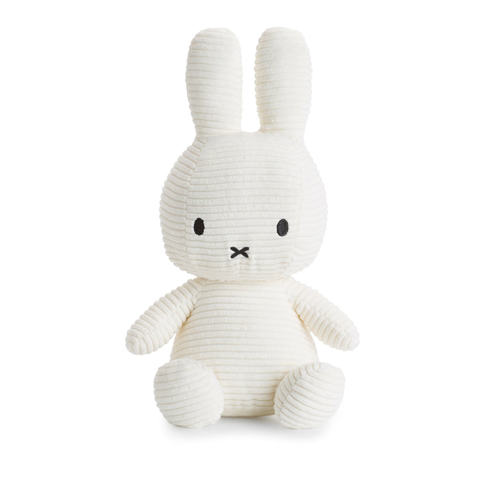 MIFFY - 33CM SITTING CORDUROY MIFFY: OFF WHITE 