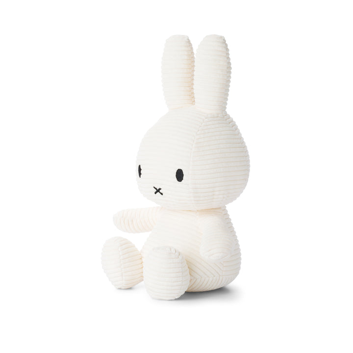 MIFFY - 33CM SITTING CORDUROY MIFFY: OFF WHITE 
