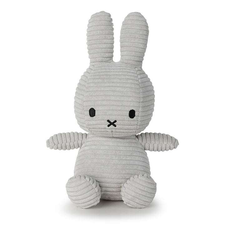MIFFY - 23CM SITTING CORDUROY MIFFY: GREY