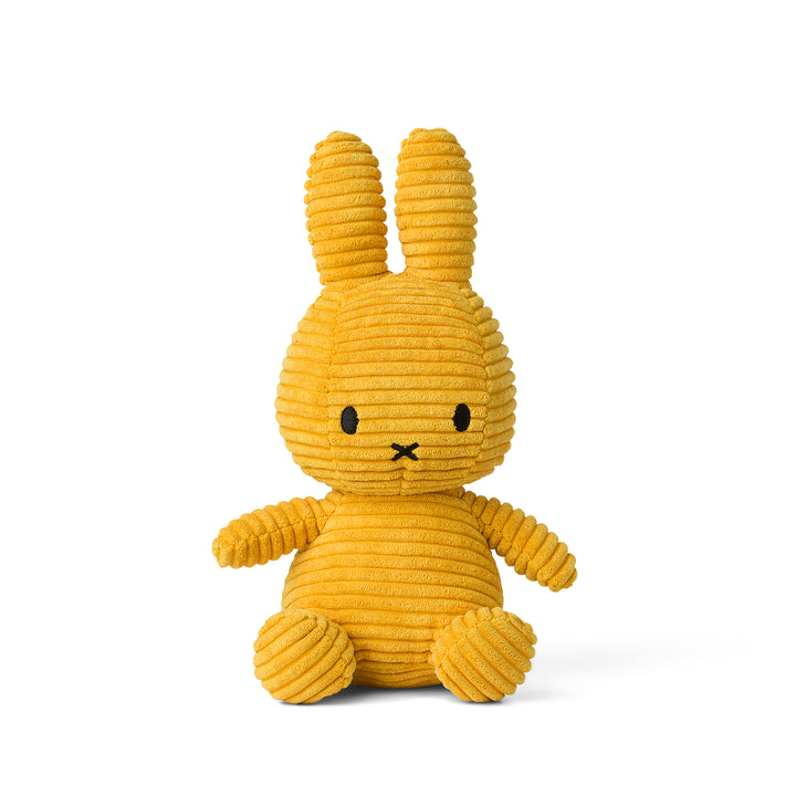 MIFFY - 23CM SITTING CORDUROY MIFFY: YELLOW 