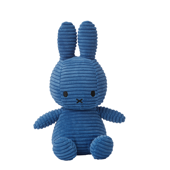 MIFFY - 23CM SITTING CORDUROY MIFFY: kOBALT BLUE 