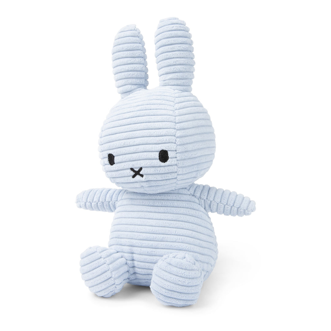MIFFY - 23CM SITTING CORDUROY MIFFY: ICE BLUE