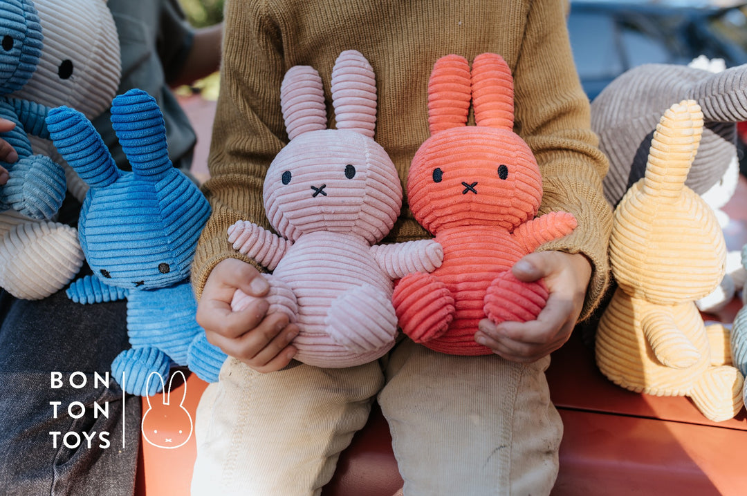 MIFFY - 23CM SITTING CORDUROY MIFFY: ICE BLUE
