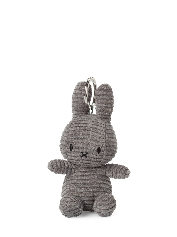 MIFFY - SITTING CORDUROY KEYCHAIN: GREY