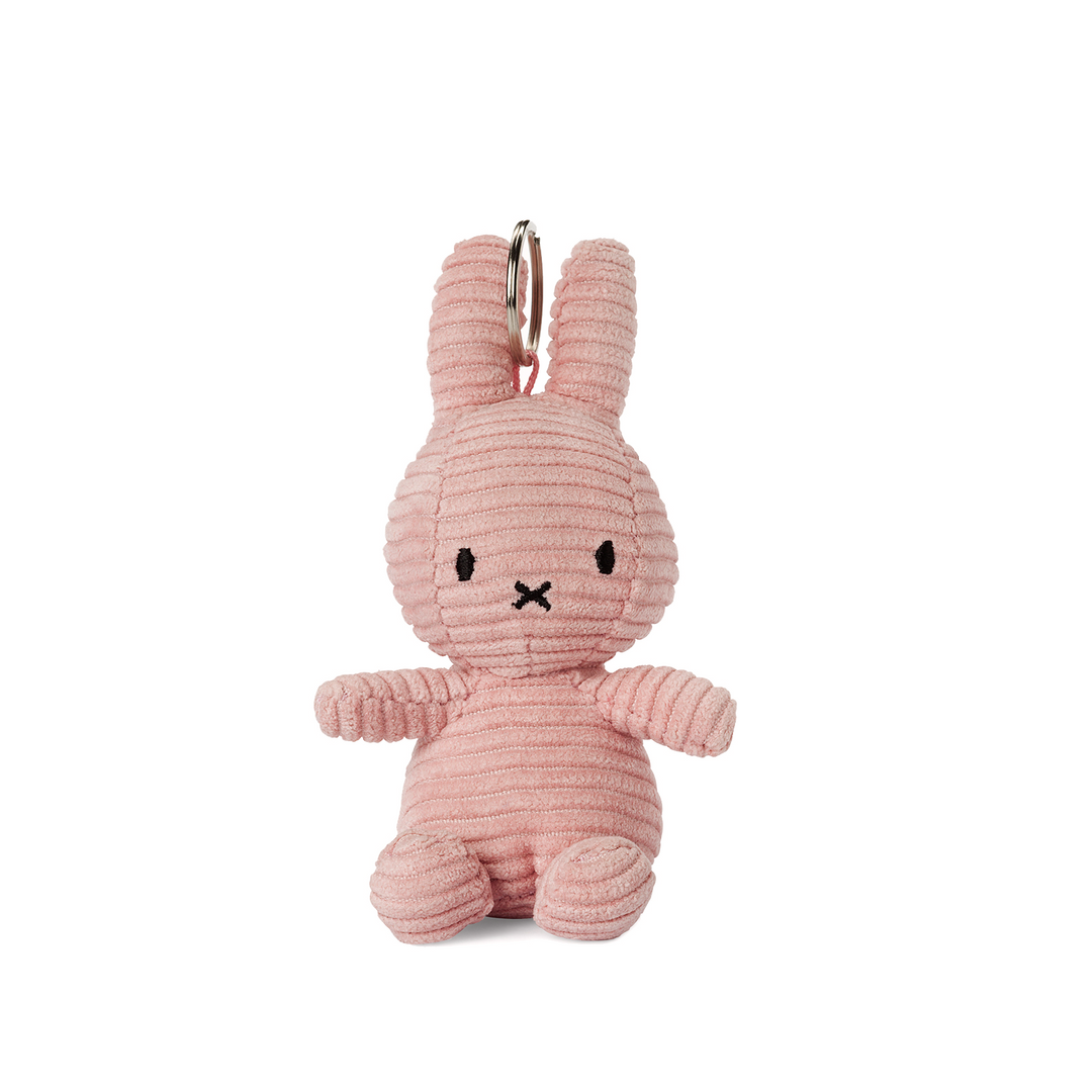 MIFFY - SITTING CORDUROY KEYCHAIN: PINK