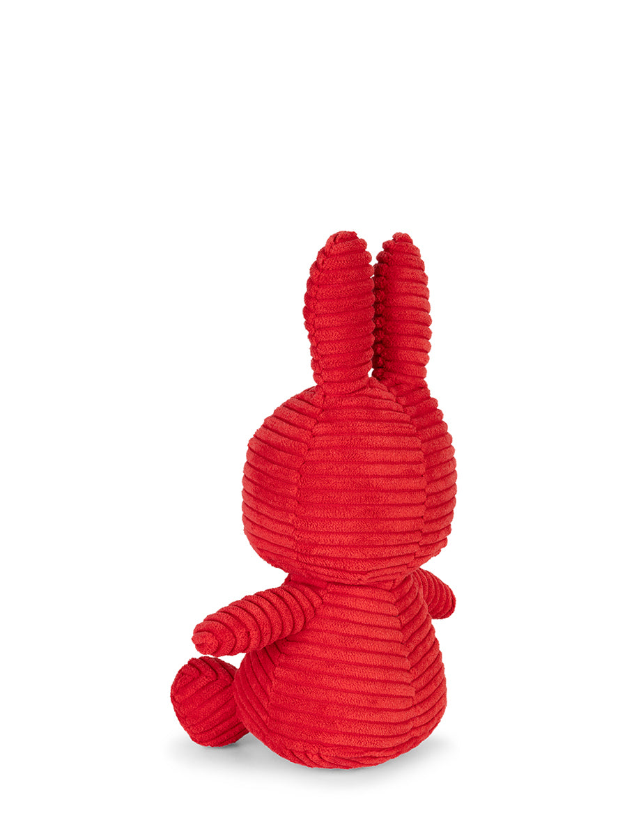 MIFFY - 23CM SITTING CORDUROY MIFFY: RED LIMITED EDITION