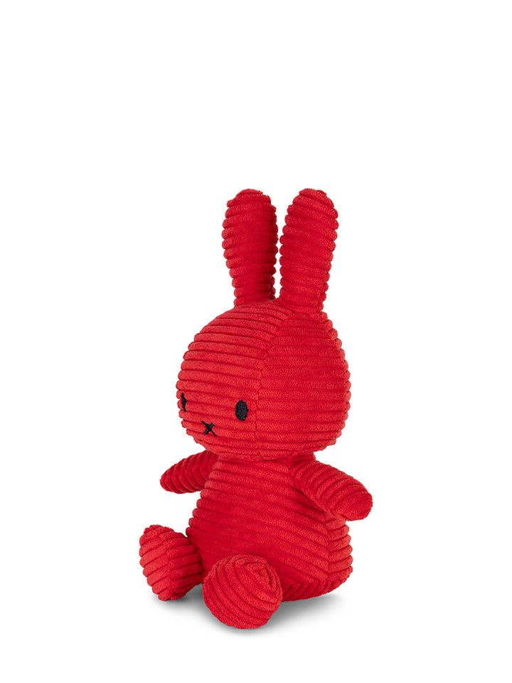 MIFFY - 23CM SITTING CORDUROY MIFFY: RED LIMITED EDITION