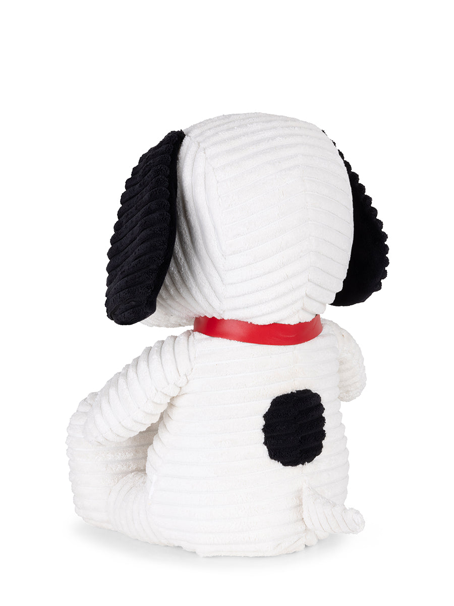 BON BON TOYS - 40CM SNOOPY SITTING CORDUROY: CREAM 