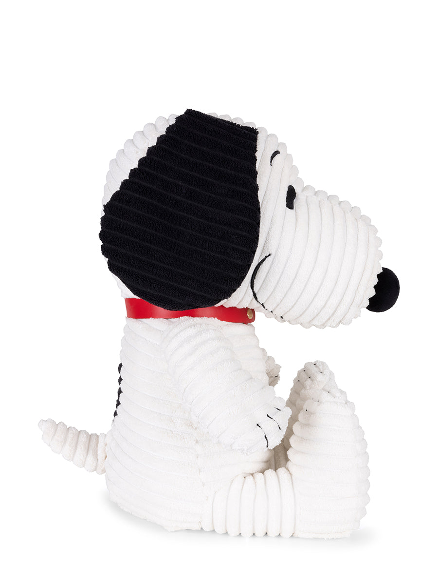 BON BON TOYS - 40CM SNOOPY SITTING CORDUROY: CREAM 