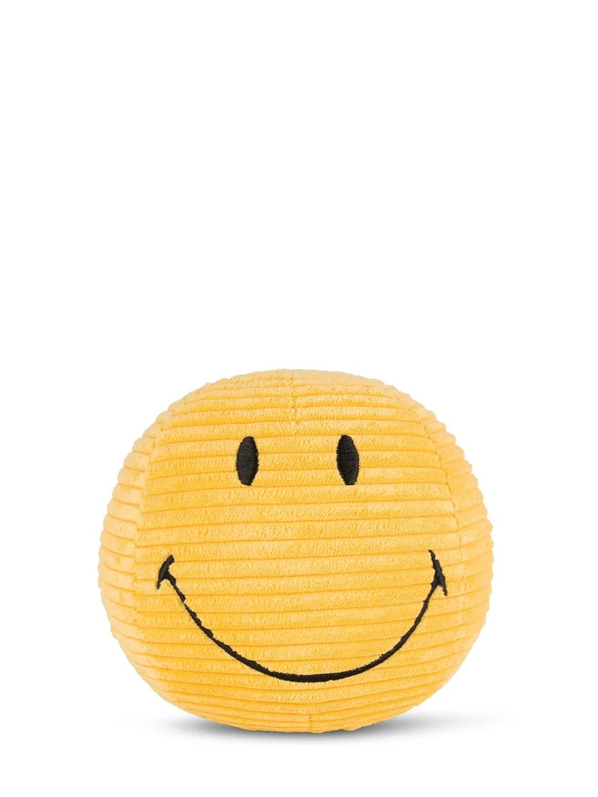 BON BON TOYS - SMILEY ECO CORDUROY 13CM: YELLOW