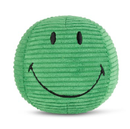 BON BON TOYS - SMILEY ECO CORDUROY 13CM: GREEN