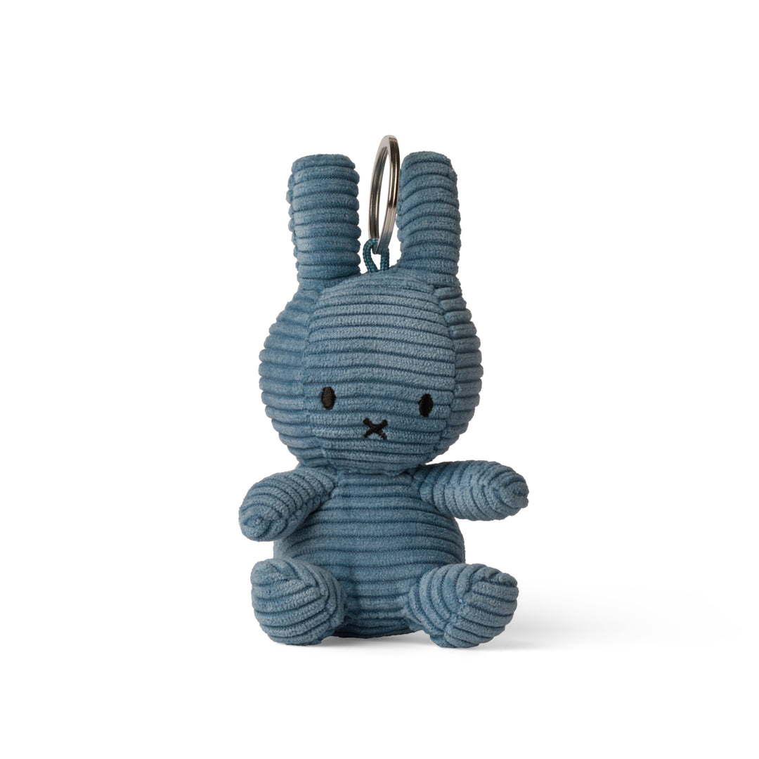 MIFFY - SITTING CORDUROY KEYCHAIN: AVIATOR BLUE