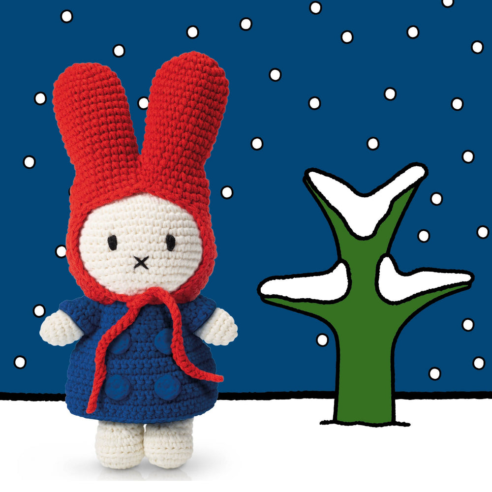 MIFFY - MIFFY HANDMADE: BLUE FLOWER DRESS + RED HAT